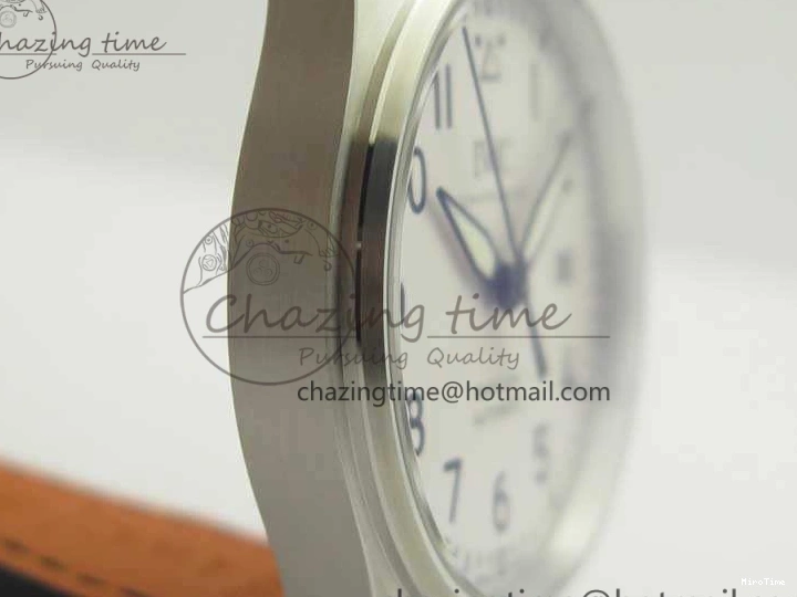 MIROTIME 0801 Efficient Mark XVIII Le Petit Prince IW327001 SS MKS 1:1 Best Edition White Dial On Leather Strap MIYOTA9015 V 7220